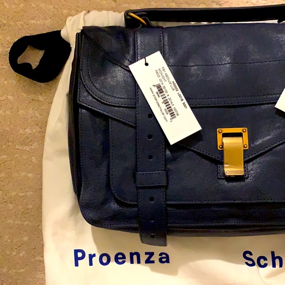 Proenza Schouler PS1 Tiny Bag in Nubuck Calf - Slate  proenza schouler PS1 medium bag